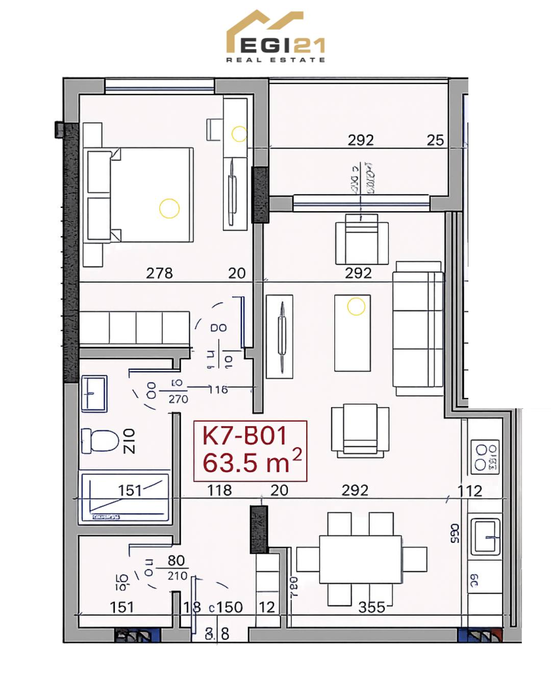 Apartment 63.5m² for sale, Prizren