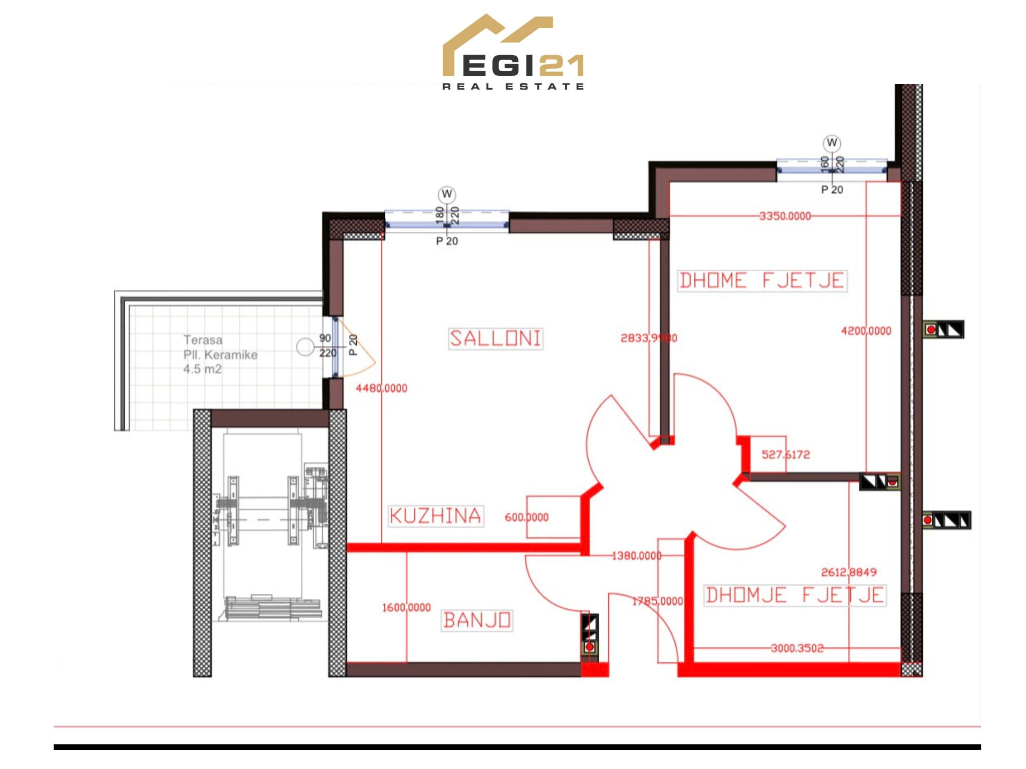 Apartment 64m² for sale, Lipjan