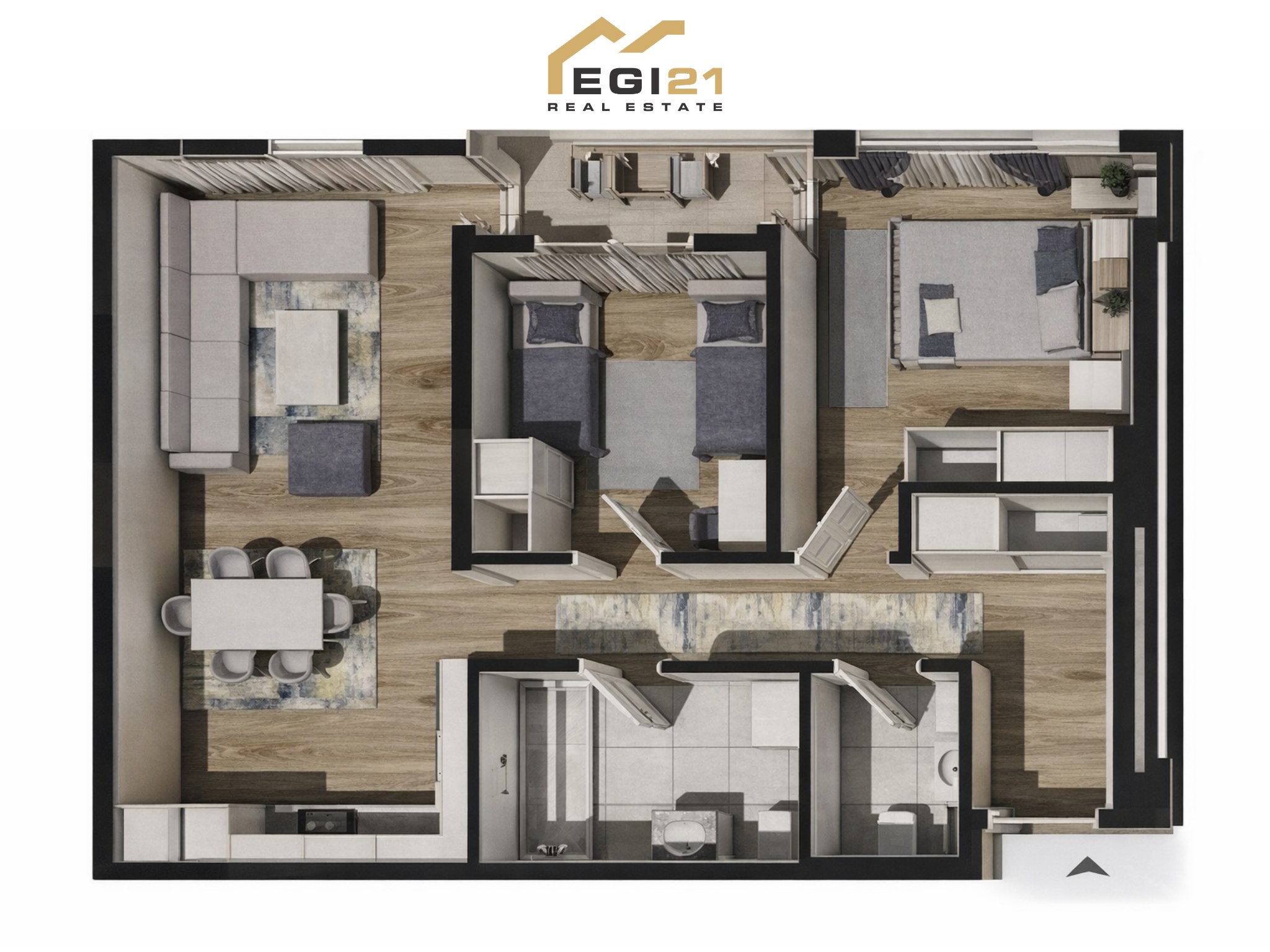 Apartment 79.6m² for sale, Fushë Kosovë