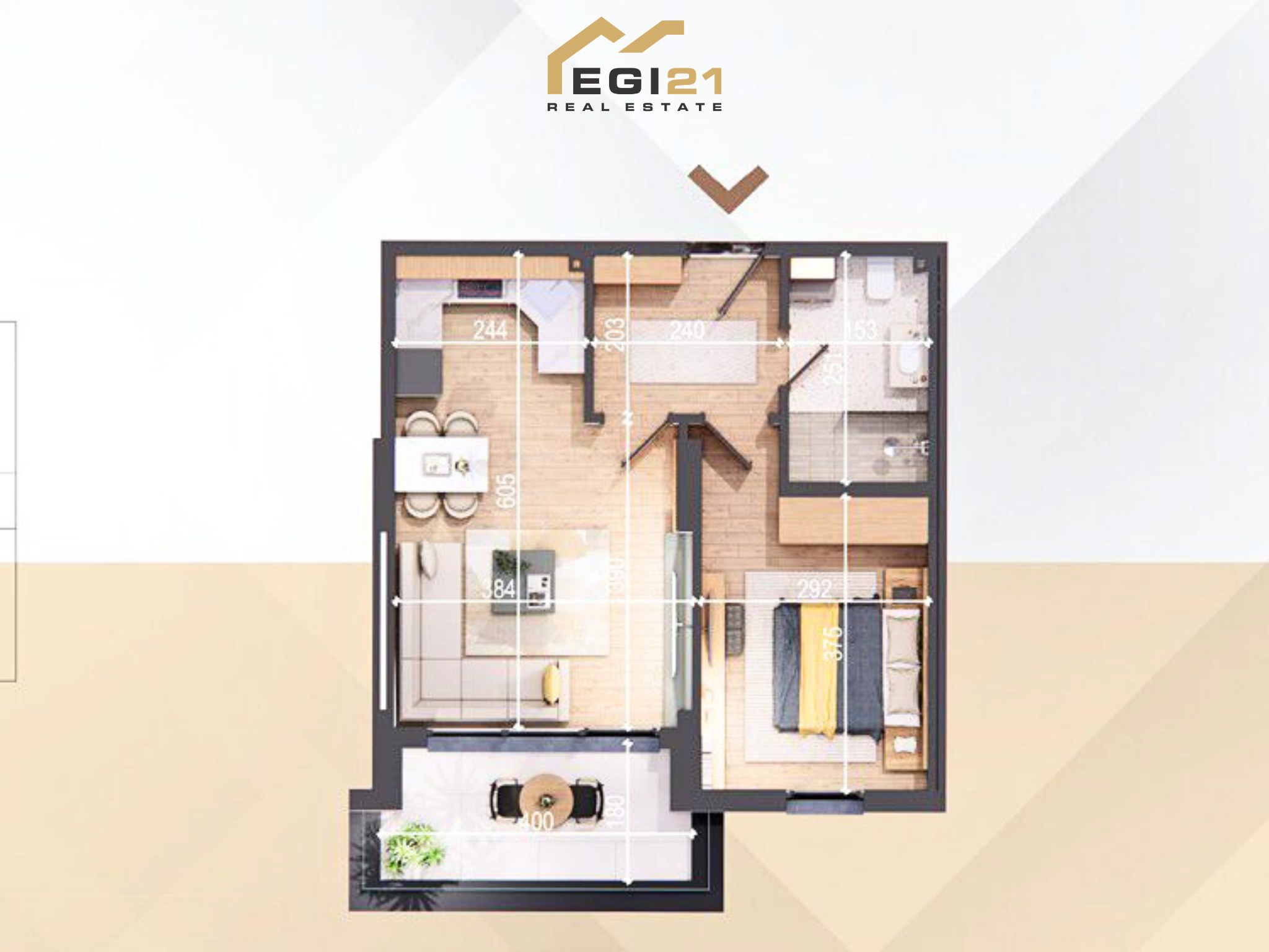 Apartment 56.52m² for #sale – Mitrovica