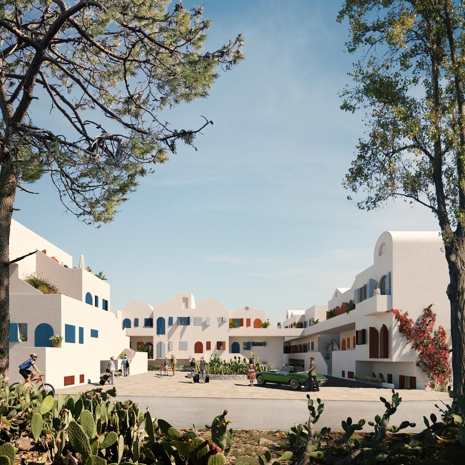 Shiten apartamente , village square ( dhermi )