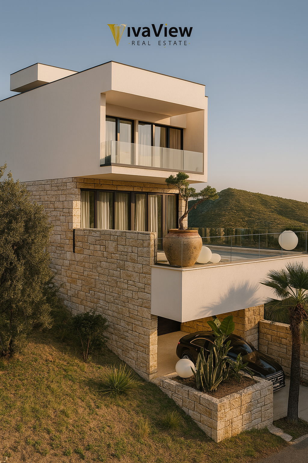 Vila luksoze në Sarandë, shqipëri me pamje panoramike deti – Mundësi investimi ideale!