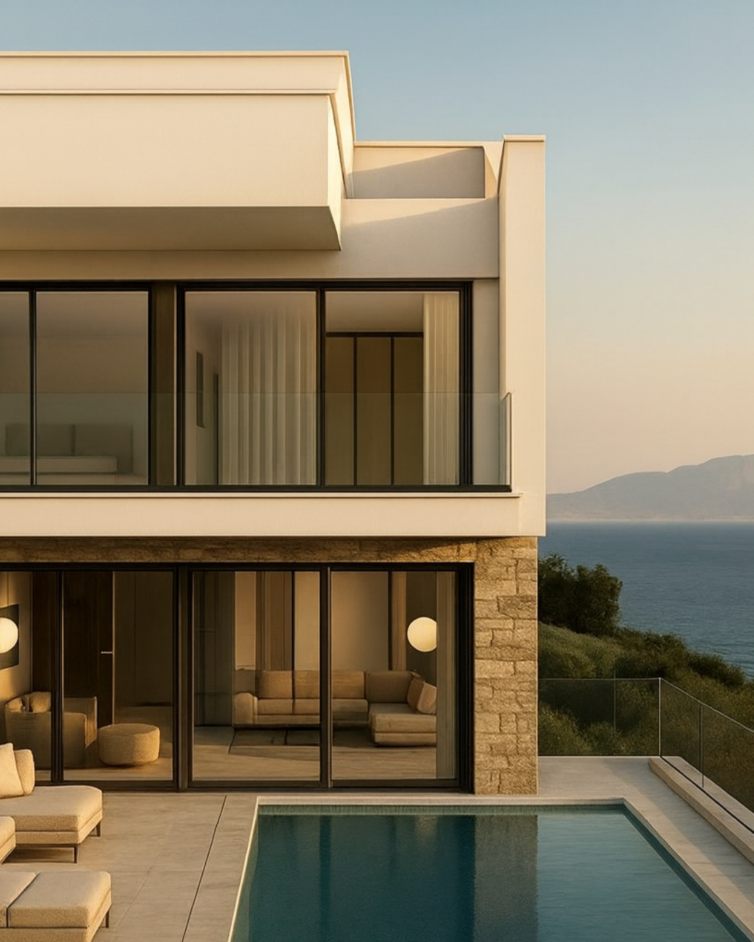 Vila luksoze në Sarandë, shqipëri me pamje panoramike deti – Mundësi investimi ideale!