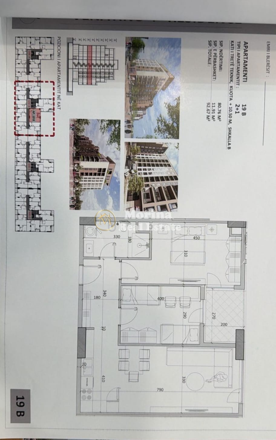 Vente | appartement 2 + 1 | rue pekini | 74200 € (2)