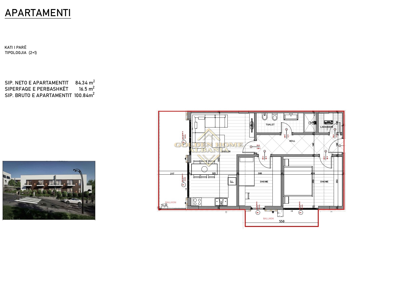 Apartments 2+1 zum verkauf in farke e vogel!
