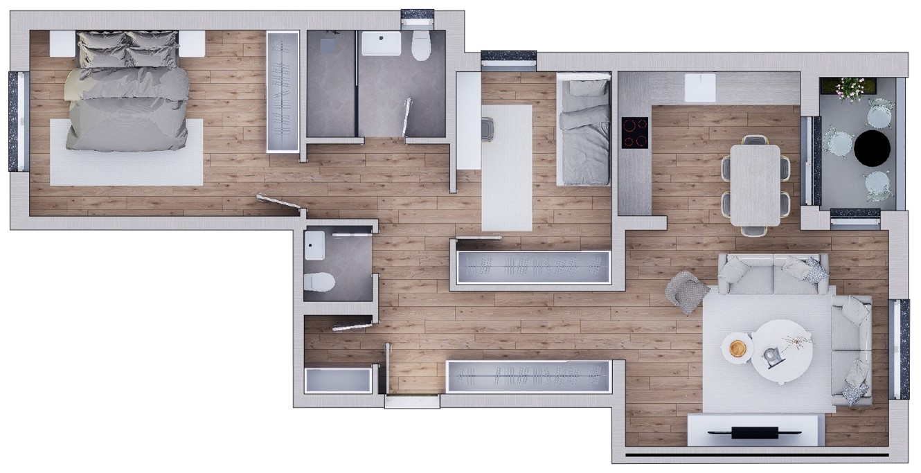 Apartament për shitje – 94.77 m² | rruga xheladin hana, btp holding