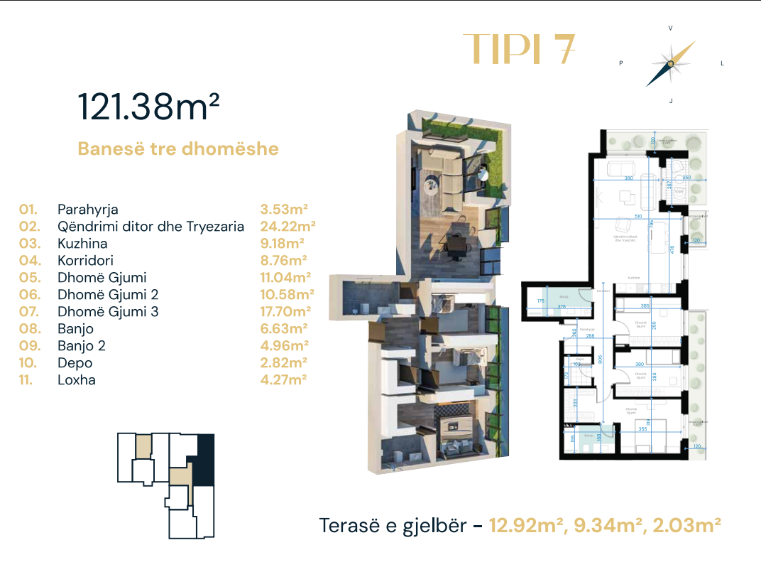 Apartment for sale – 121.38 m² | dragodan (ebrona complex)