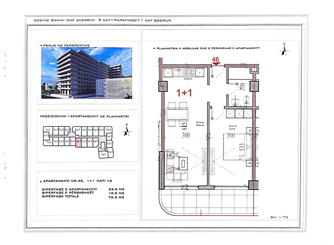 Exclusive apartment for sale – 76 m² | shëngjin