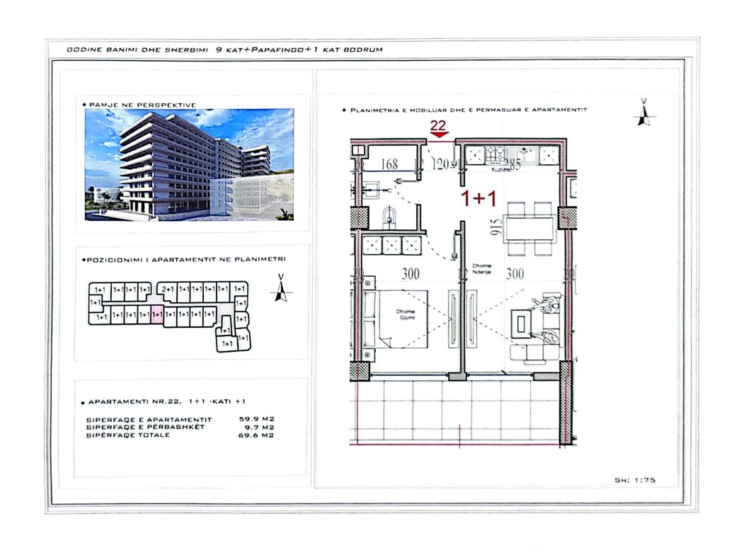 Exclusive apartment for sale – 69 m² | shëngjin