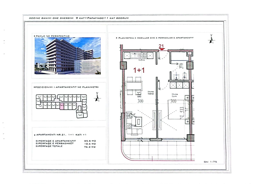 Exclusive apartment for sale – 76 m² | shëngjin