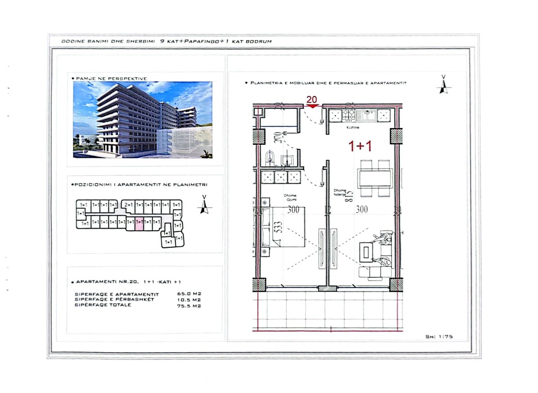 Exclusive apartment for sale – 75 m² | shëngjin