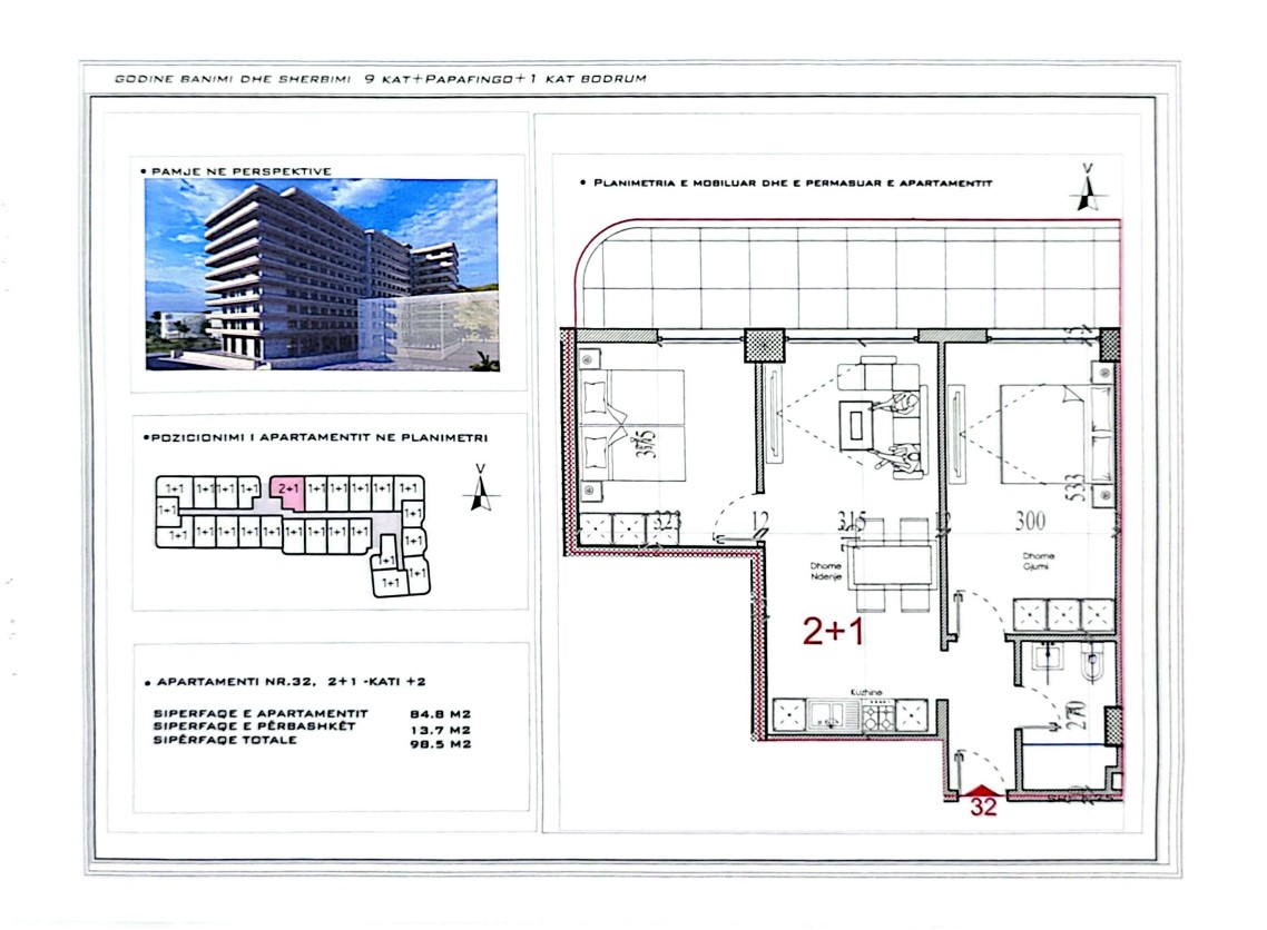 Exclusive apartment for sale – 98 m² | shëngjin