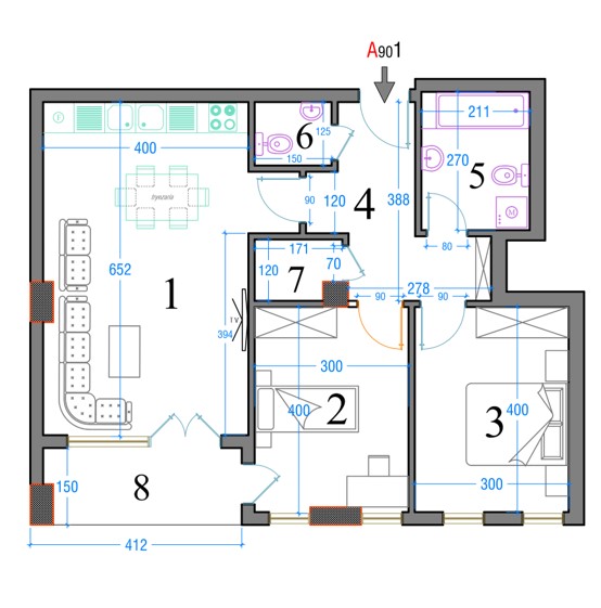 Apartamento en venta – 86,90 m² | Veternik