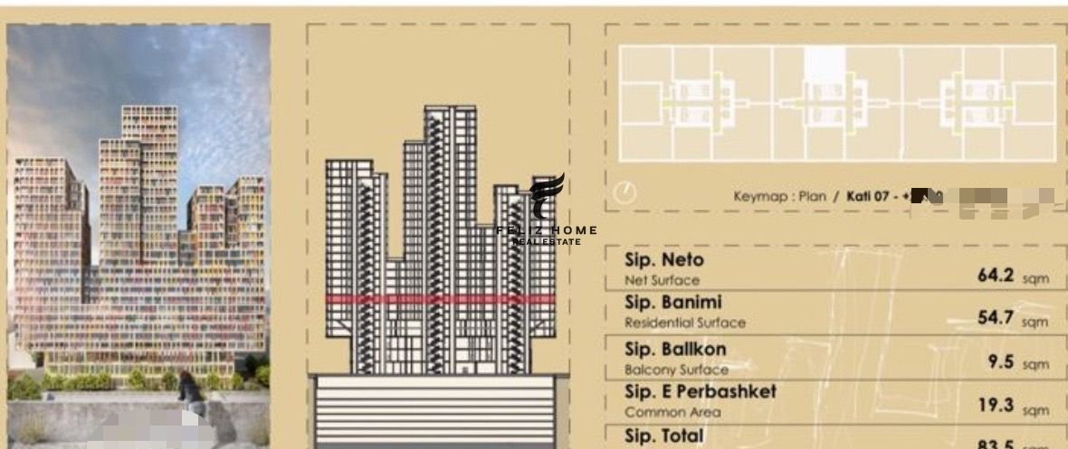 Apartamento 1+1 zogu zi 200.000 euro