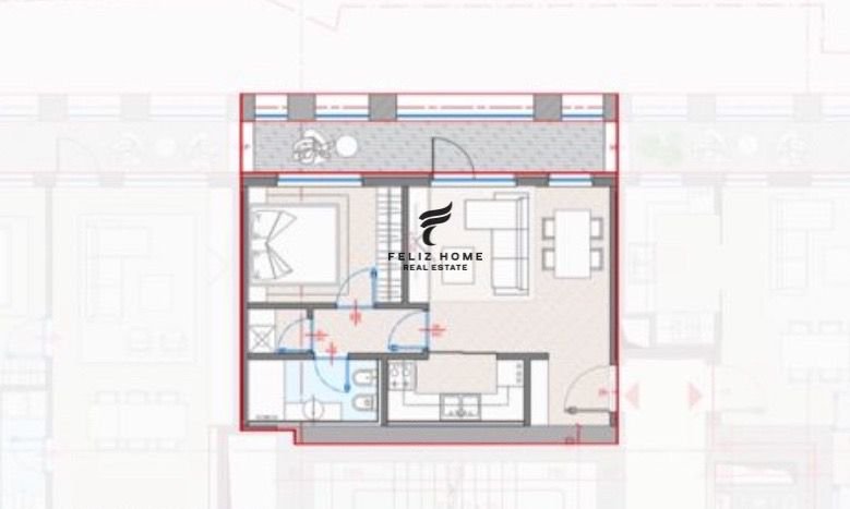 Shitet apartament 1+1 zogu zi 200.000 euro
