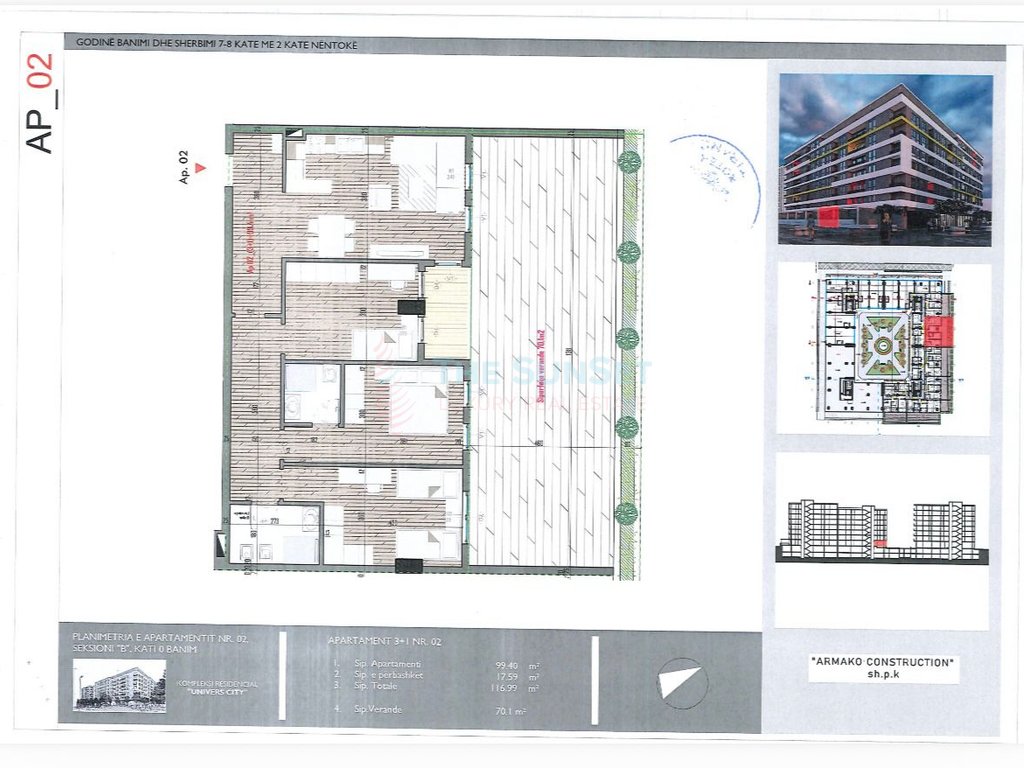 Apartment 3+1 zum verkauf bei univers city – Tirana