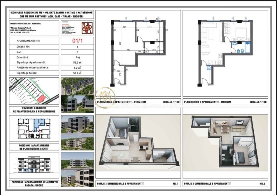 Shitje | apartament 1 + 1 | rruga dalip topi | 89000 € (3)