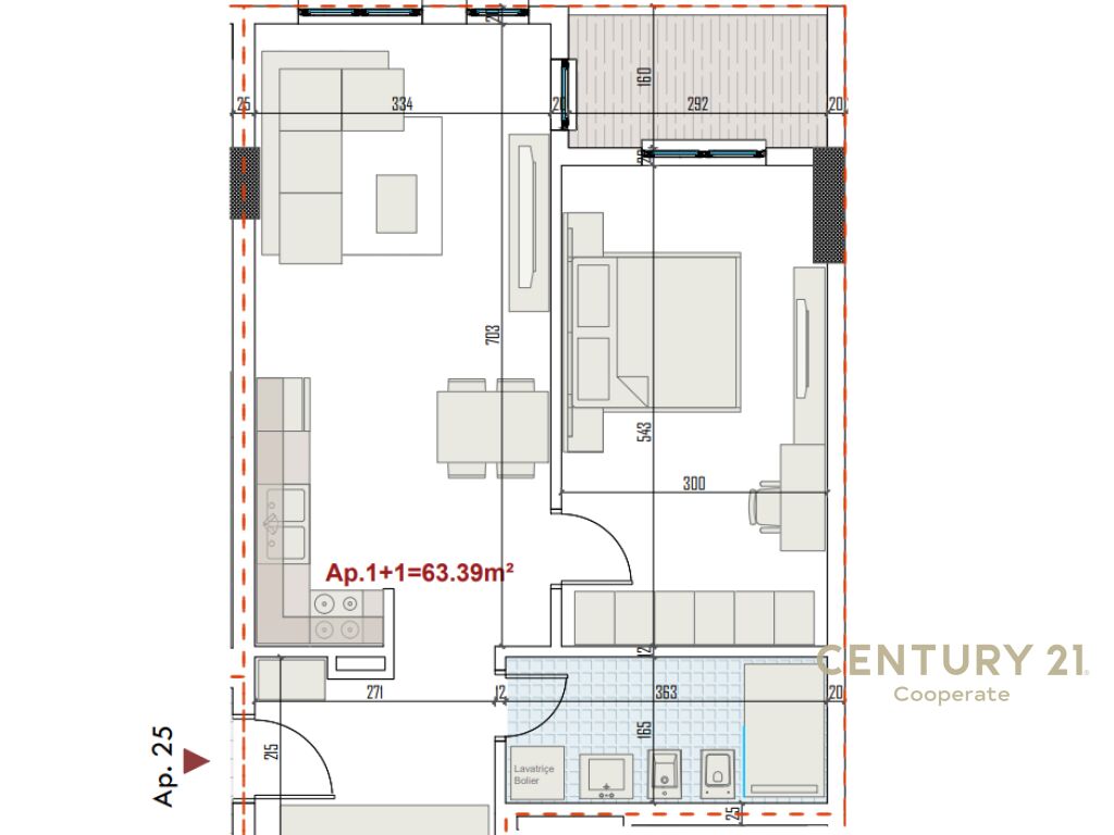 Ekskluzive! Shesim apartament 1+1 te ringside residences, pranë bulevardit të ri në paskuqan