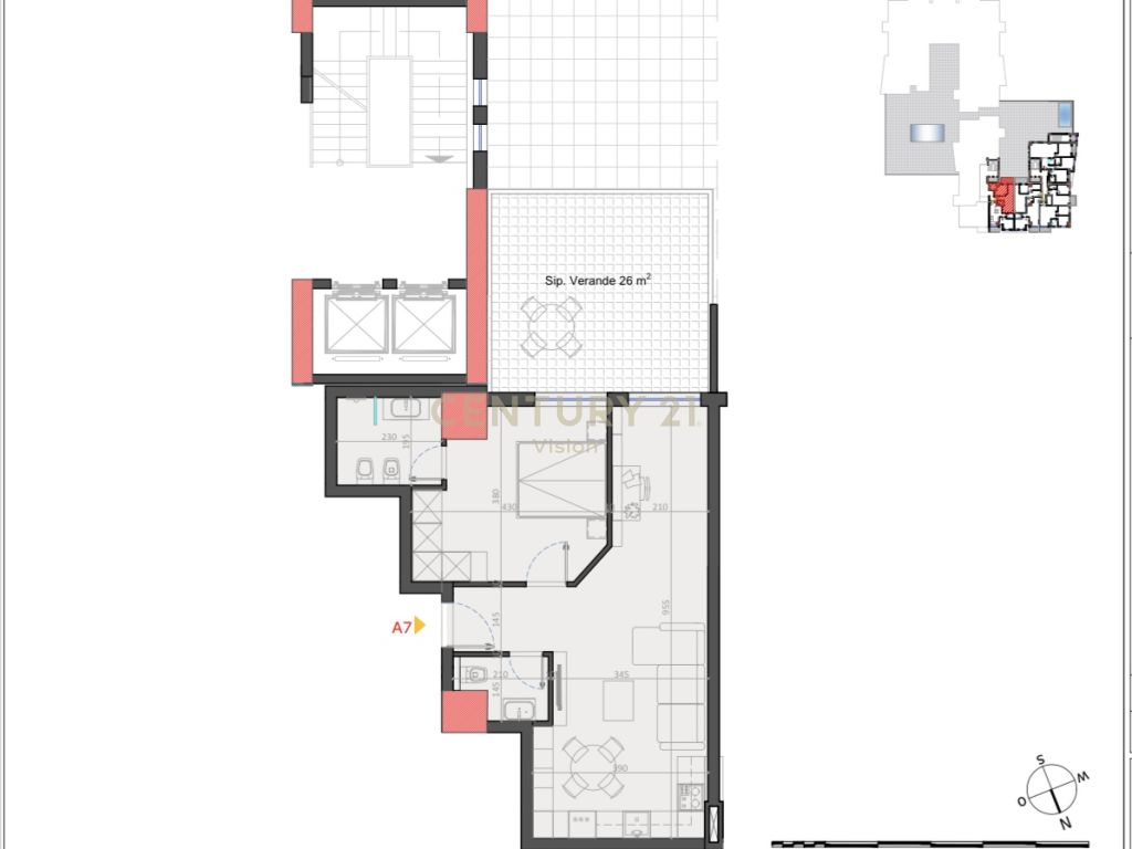 Shiten 2 apartamente 1+1 ne qendren tregtare atc !!!