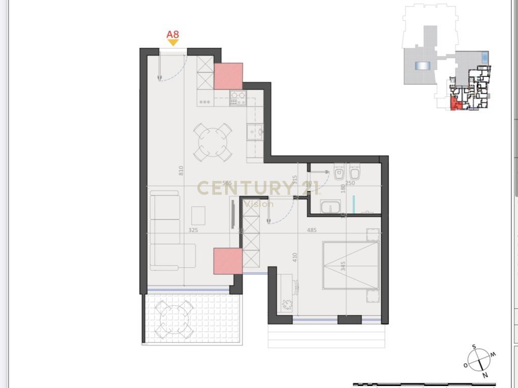 Shiten 2 apartamente 1+1 ne qendren tregtare atc !!!