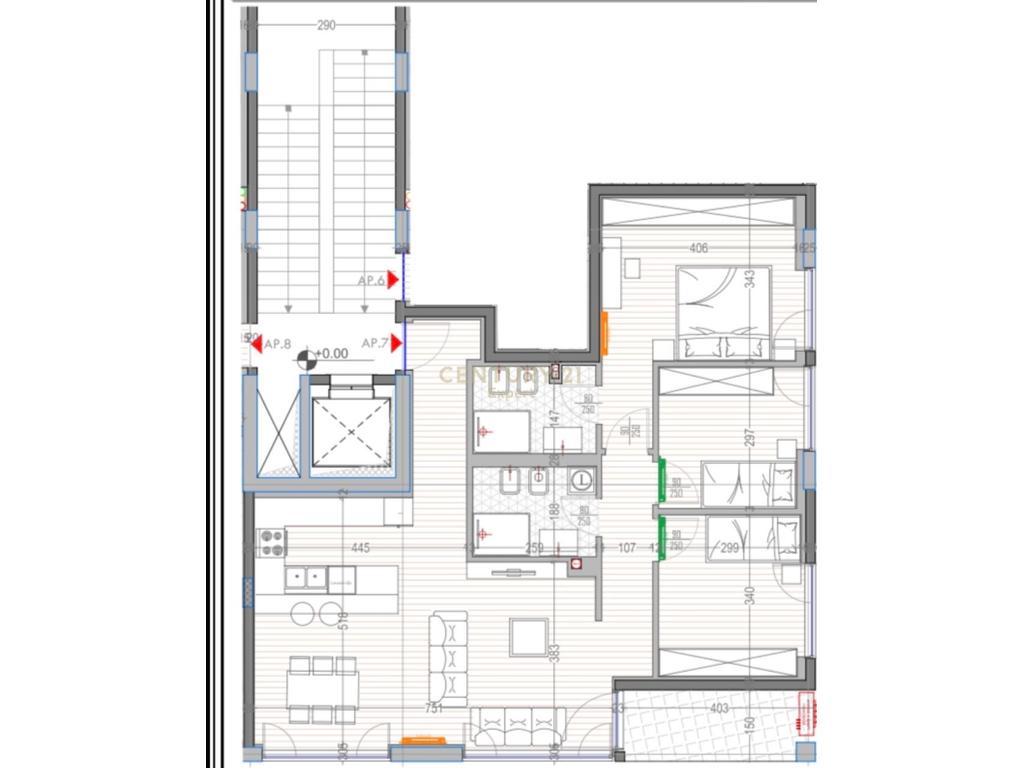 Apartament+ 2 parkime te liqeni i thate.