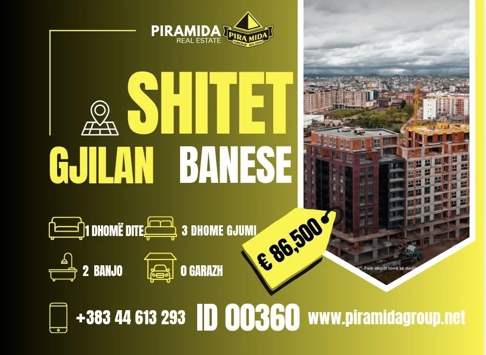 Appartement à vendre 108/m² complexe clinton Gjilan – Kosovo