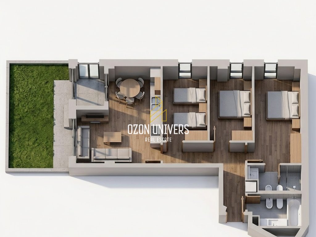 Apartament 3+1+2 për shitje, tek sun palasë, dhërmi!