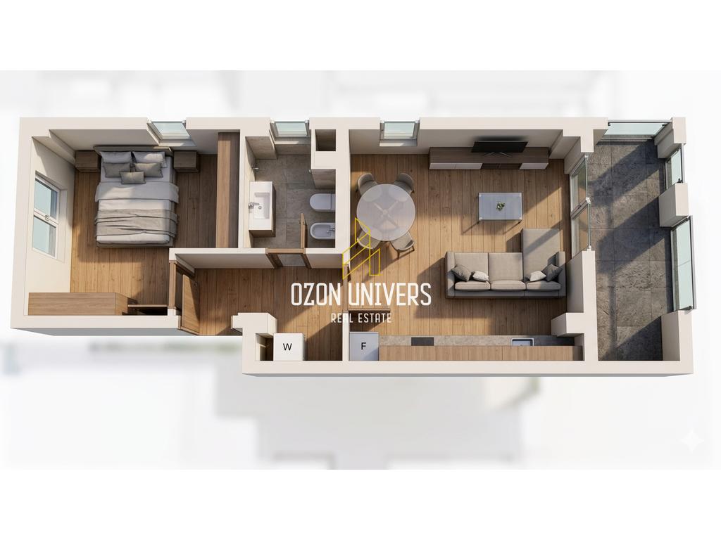 Apartment 1+1 zum verkauf, bei sun palasë, dhërmi!