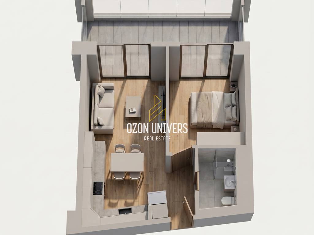 Apartament 1+1 për qira tek kompleksi viena,golem!