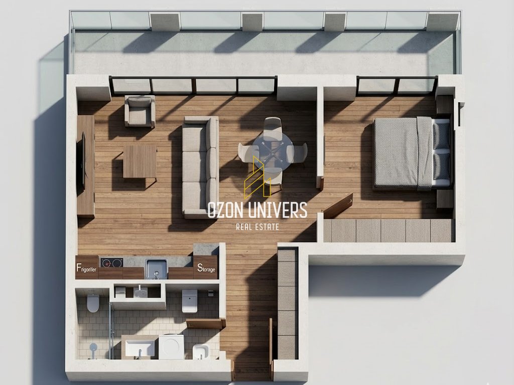 Apartment 1+1 zum verkauf bei one orikum bay, gegenüber dem hafen!