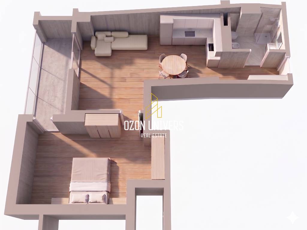 Apartamento 1+1 à venda no kompleksi viena 2, golem Kavajë!
