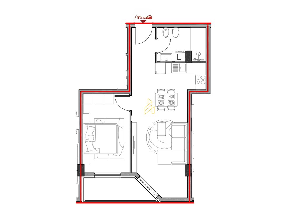 Oportunidade! Apartamento 1+1 à venda no aluna 5 residence, paskuqan!