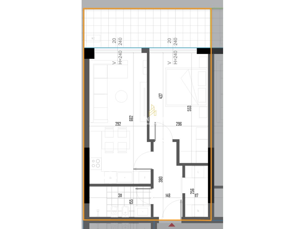 Apartament 1+1 në shitje, tek sun sea residence, golem!