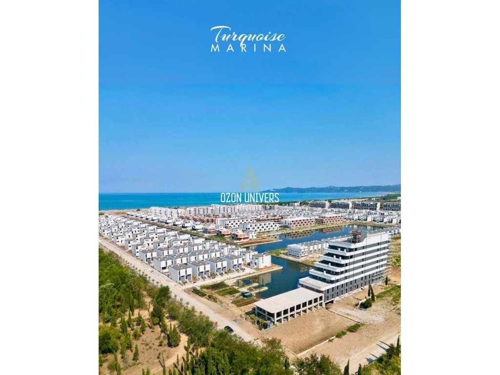 Chance! 1+1 apartment mit veranda zum verkauf bei turquoise marina, hamallaj, Durrës!