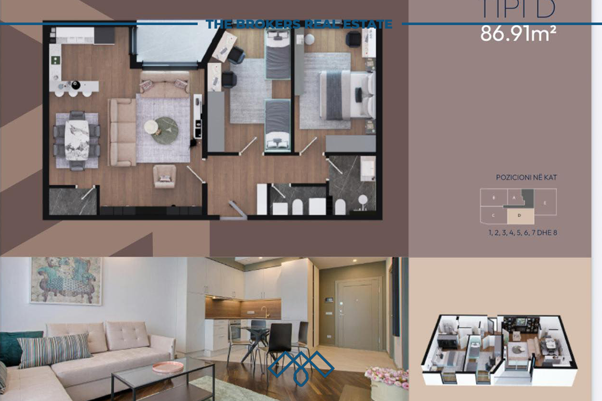 Wohnung zum verkauf 86,91 quadratmeter – Neue Prishtina.