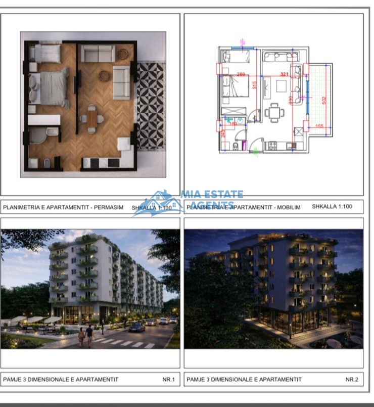 Apartament 1+1 per shitje tek erdiar residence!!