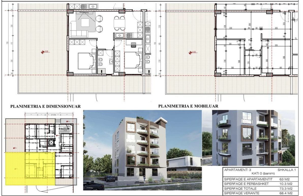 2+1 wohnung zum verkauf in golem, durres