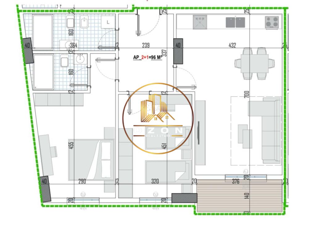 Tipologji apartamentesh 2+1 për shitje (kati i shtatë banim) pranë universitetit bujqësor, kamëz!