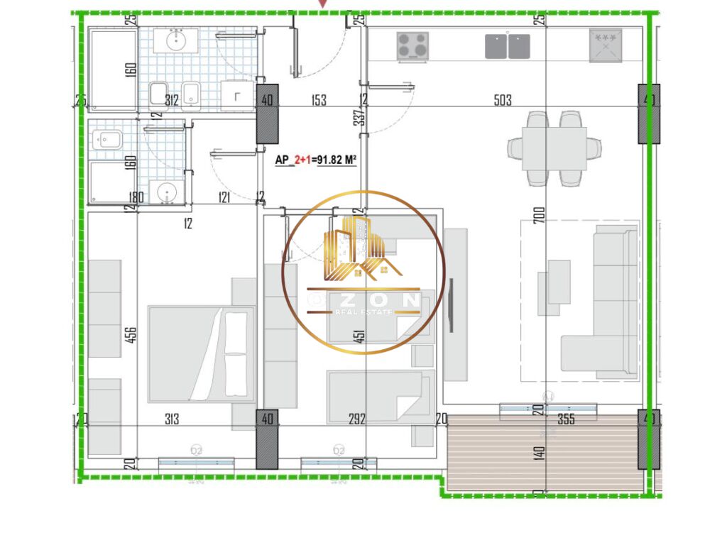 Tipologji apartamentesh 2+1 për shitje (kati i shtatë banim) pranë universitetit bujqësor, kamëz!