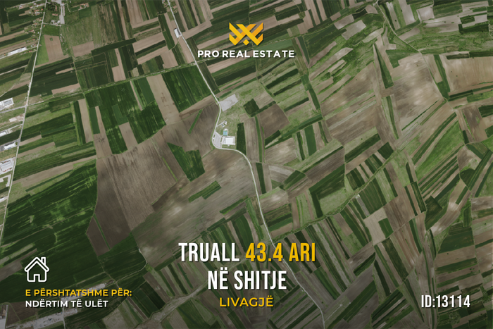 Terreno de 43,4 ari para #venda em livagjë