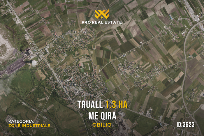 Terrain de 1,3 ha à louer à Obiliq