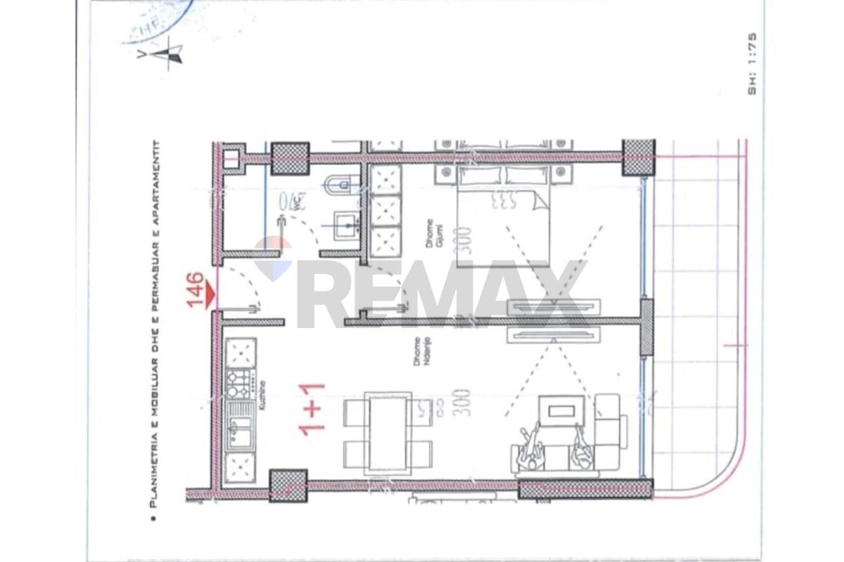 Shitet apartament 1+1 ne zonen e kunes ne shengjin.