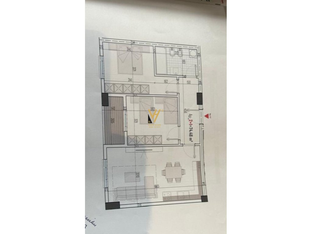 Wohnung 2+1 zu verkaufen in paskuqan 103.000 euro