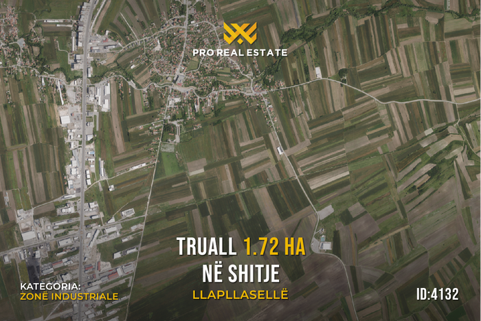 Terrain 1,72 ha en vente à llapllasellë