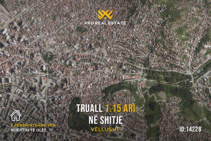 Terreno 1,15 ari para #venta en vellushë