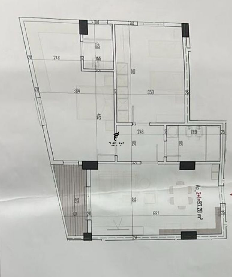 Apartment for sale 2+1+2 paskuqan 110,000 euro