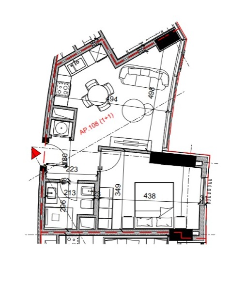 Venda | apartamento 1 + 1 | rruga bardhyl | 146880 €