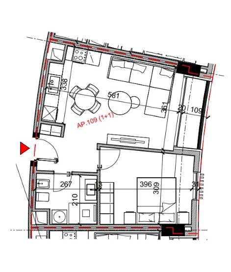 Venda | apartamento 1 + 1 | rruga bardhyl | 158160 €
