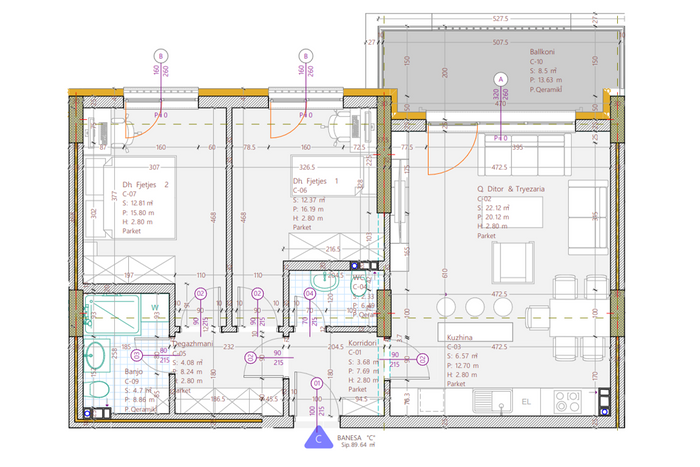 Wohnung 89,60m² zum #verkauf in Prizren (2)