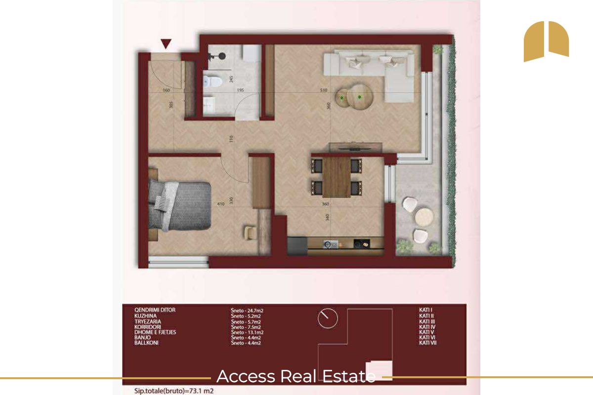 Apartment for sale – Muhaxherëve neighborhood, + garage, and storage (with extra price for garage) (2)